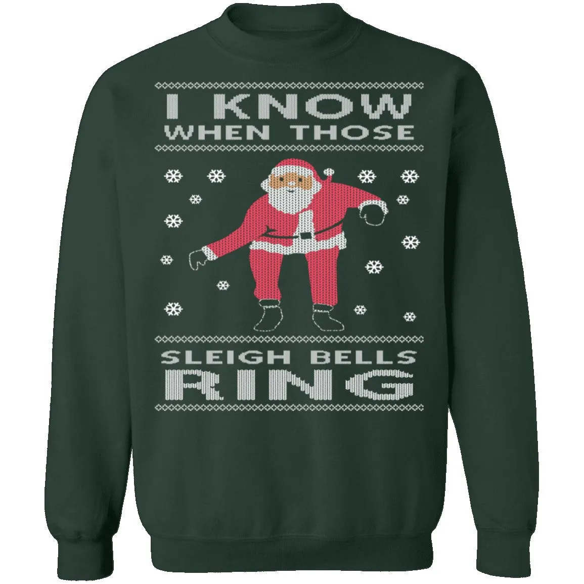 Sleigh Bells Ring Ugly Christmas Sweater