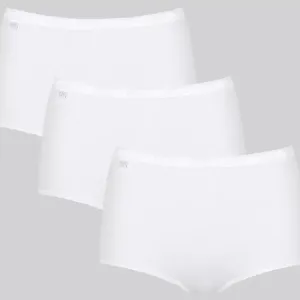 Sloggi Basic  3 Pack Maxi Brief | White / Natural