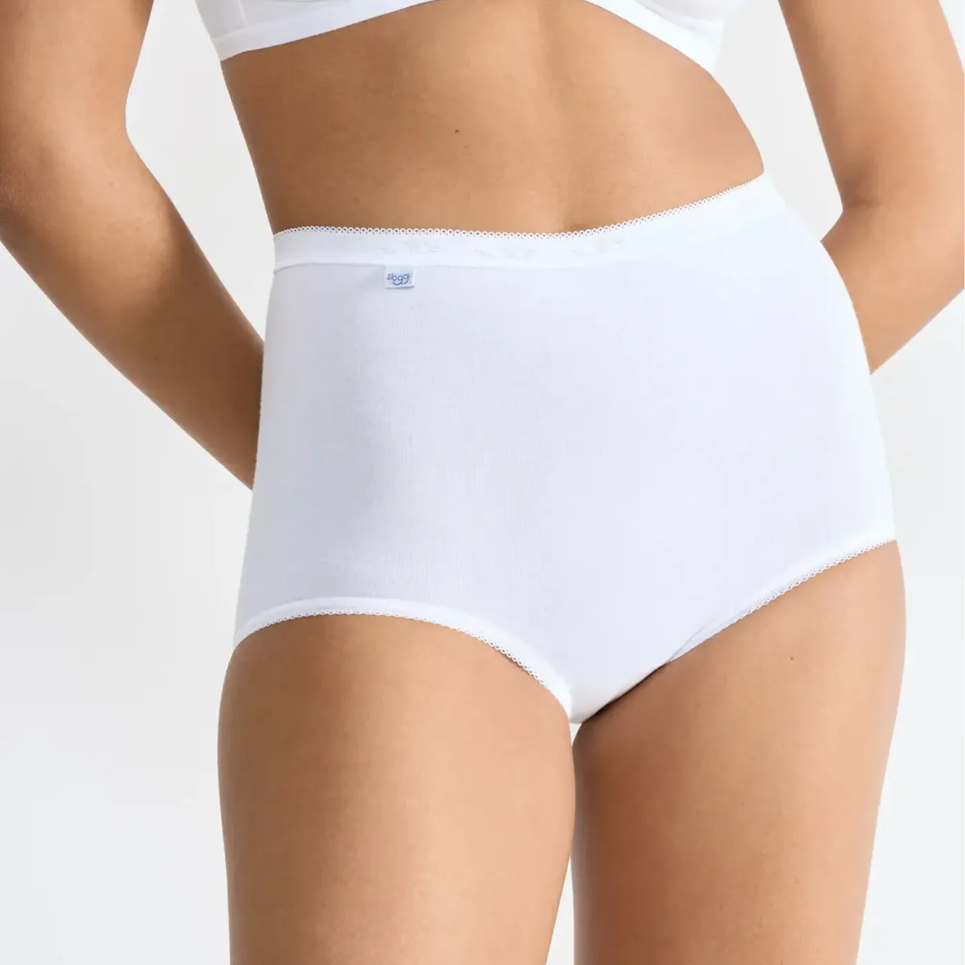 Sloggi Basic  3 Pack Maxi Brief | White / Natural