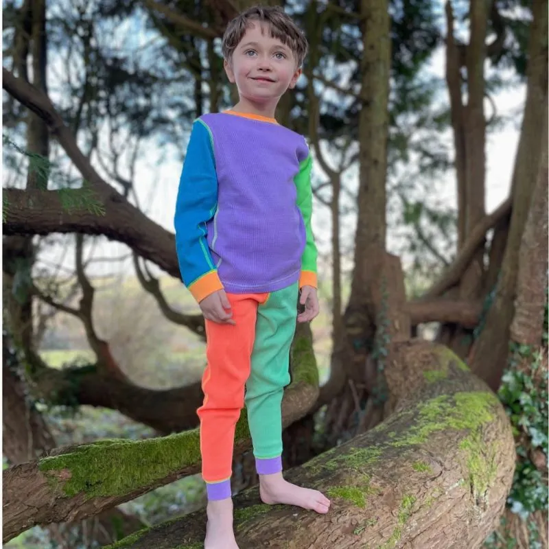 Slugs & Snails 90s Dayglow Kids Waffle Cotton Set