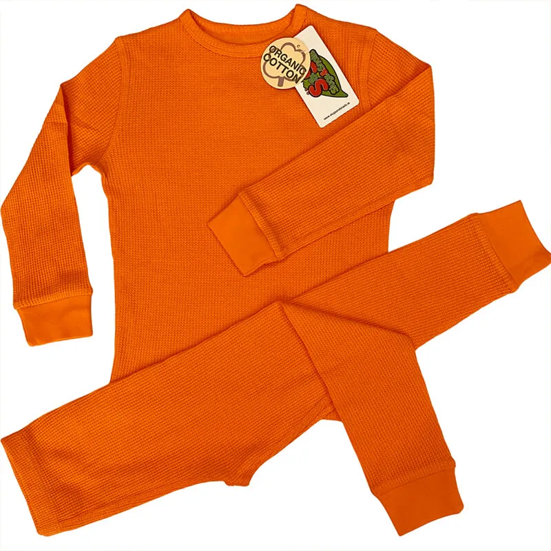 Slugs & Snails Sunrise Orange Kids Waffle Cotton Set