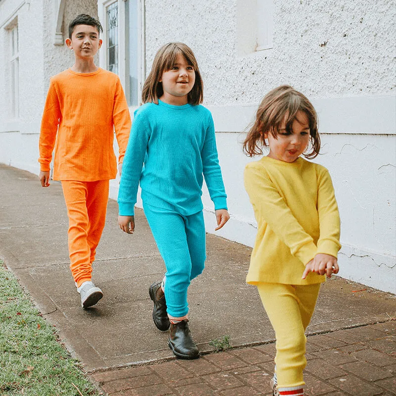 Slugs & Snails Sunrise Orange Kids Waffle Cotton Set