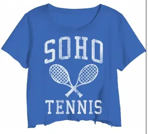 SOHO Tennis Graphic Cropped Tee
