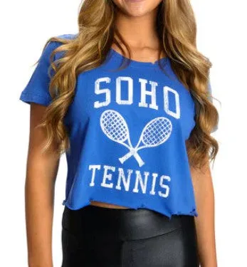 SOHO Tennis Graphic Cropped Tee