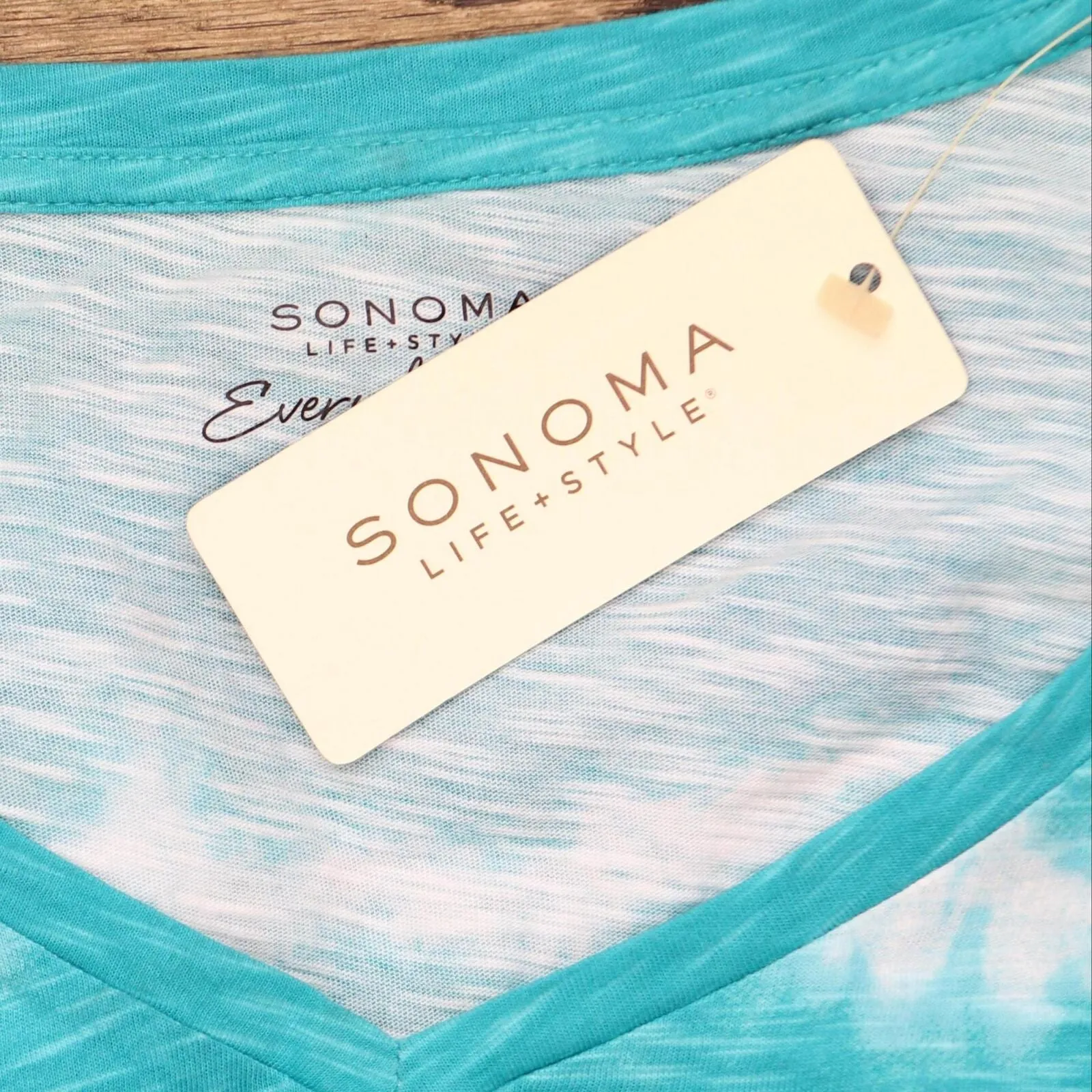 Sonoma Womens Plus Size V-Neck Slubbed Tee 165fb3cda7430c
