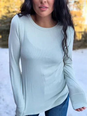 Stacy Top- Aqua Mist
