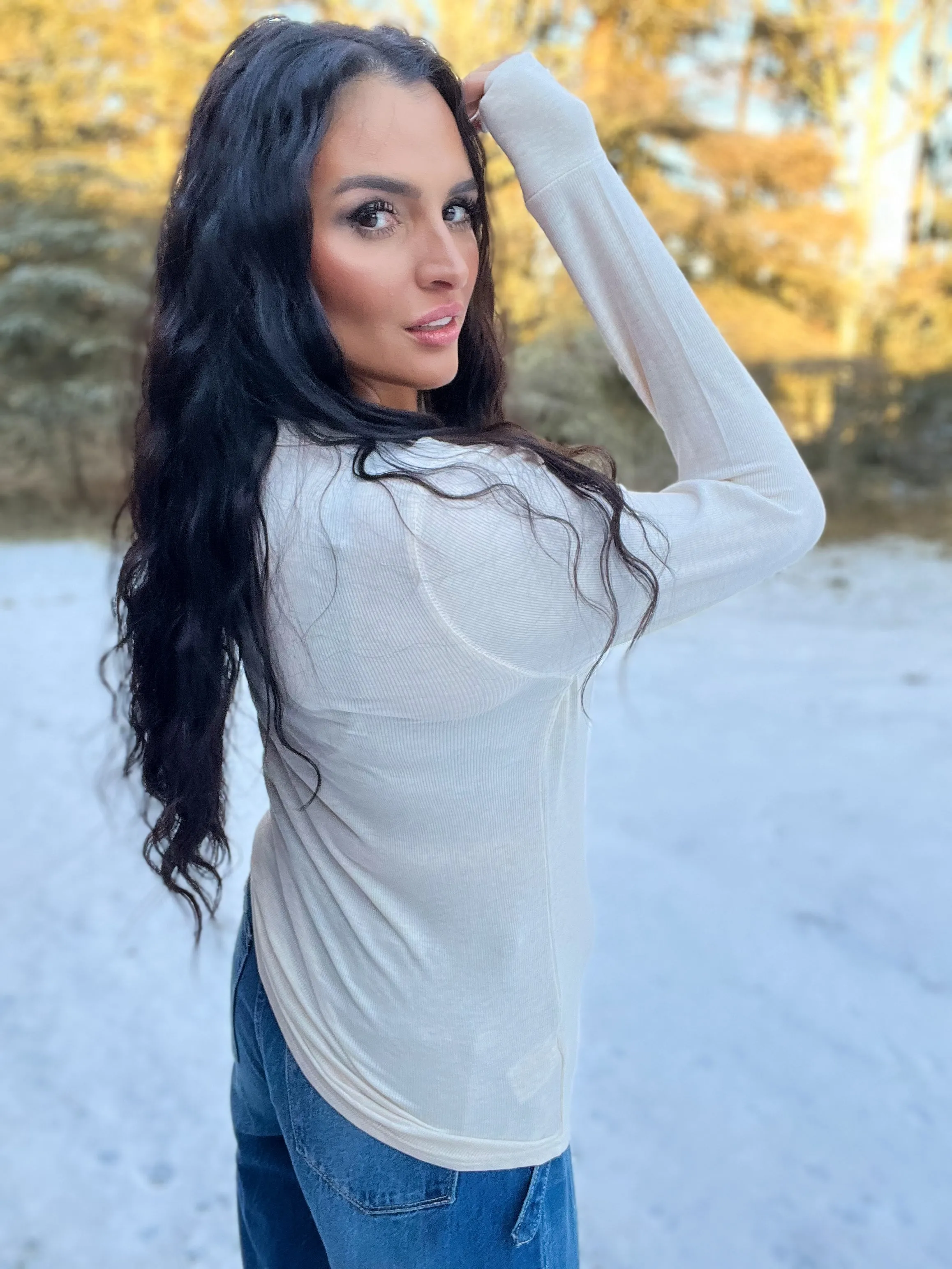 Stacy Top- Silver Grey