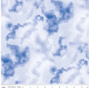 Stretch Jersey Knit Tie Dye Tonal Indigo -- The RBD Designers for Riley Blake
