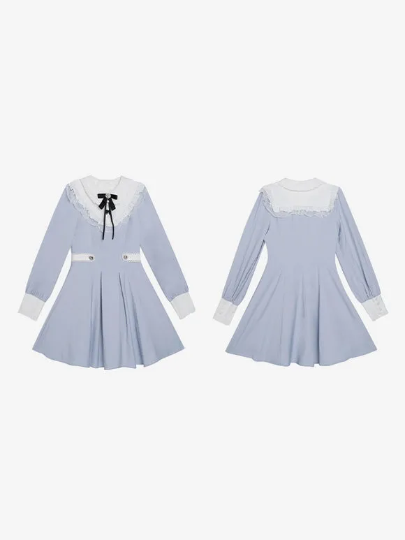 Sweet Lolita Dress Polyester Long Sleeves Sweet Dress Lolita Dress