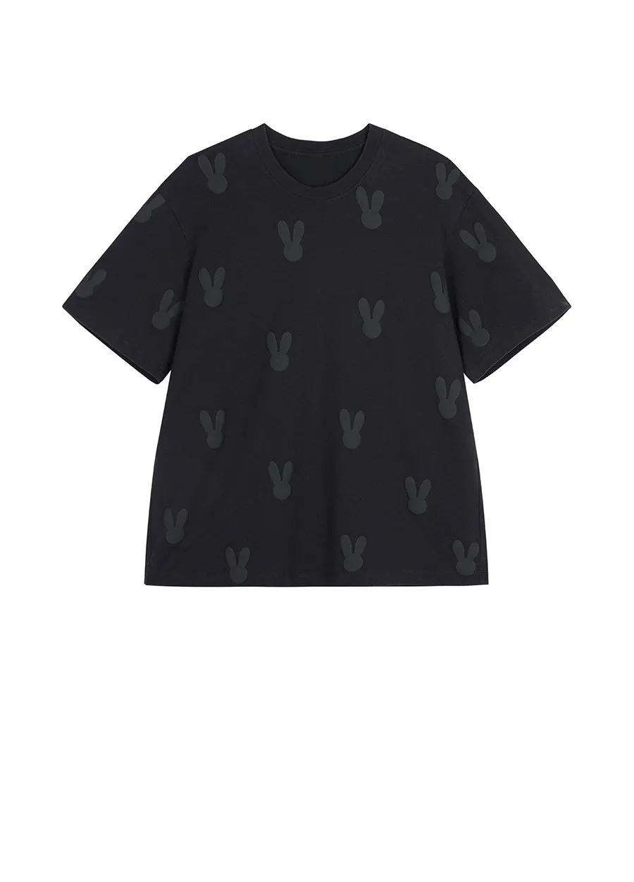 T-Shirt / JNBY Basic Solid Color Short Sleeve T-Shirt (100% Cotton)