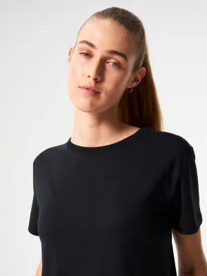 T-Shirt TENCEL™ - Wooden Black (Female)