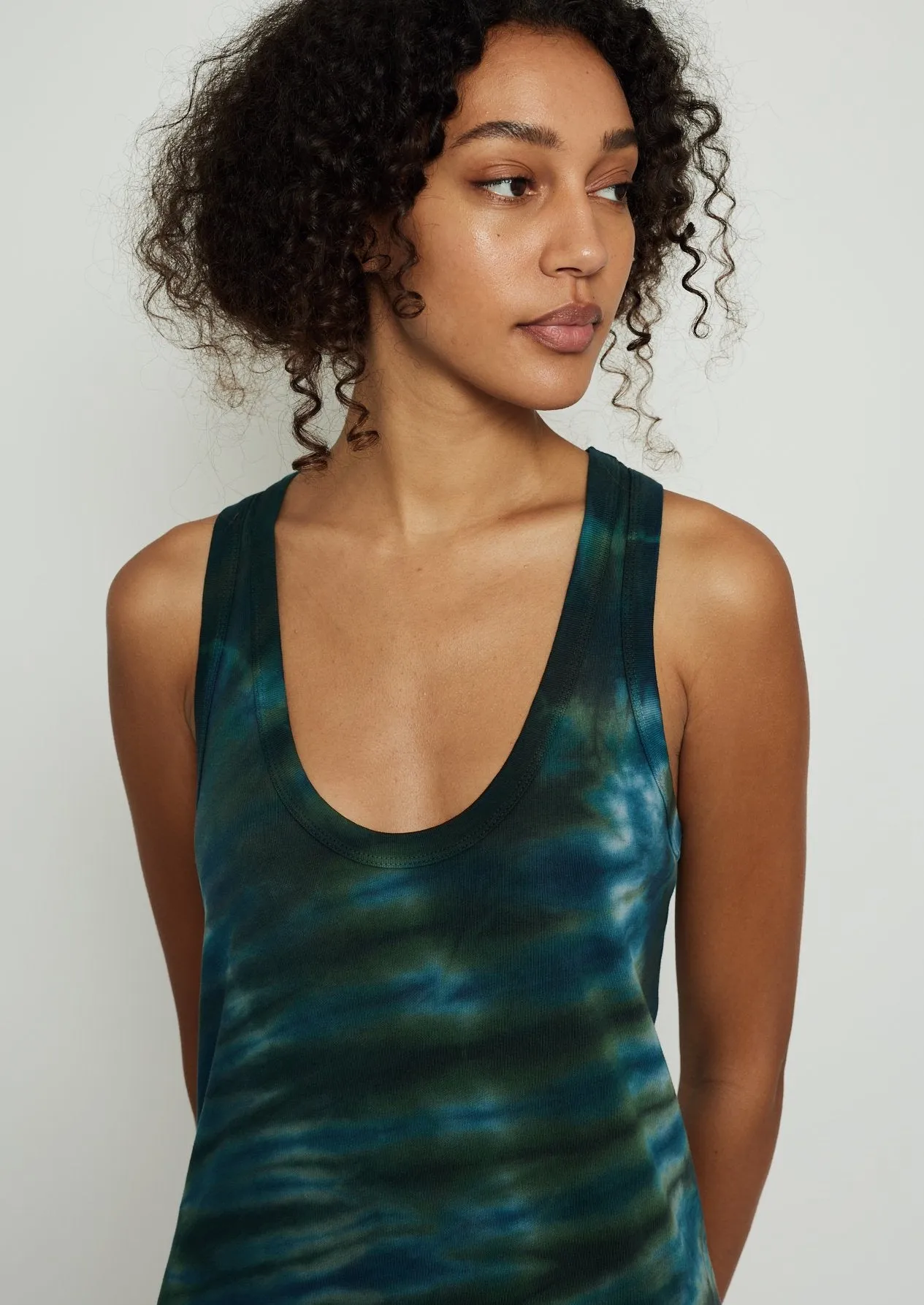 Tank Dress, Moss Aqua