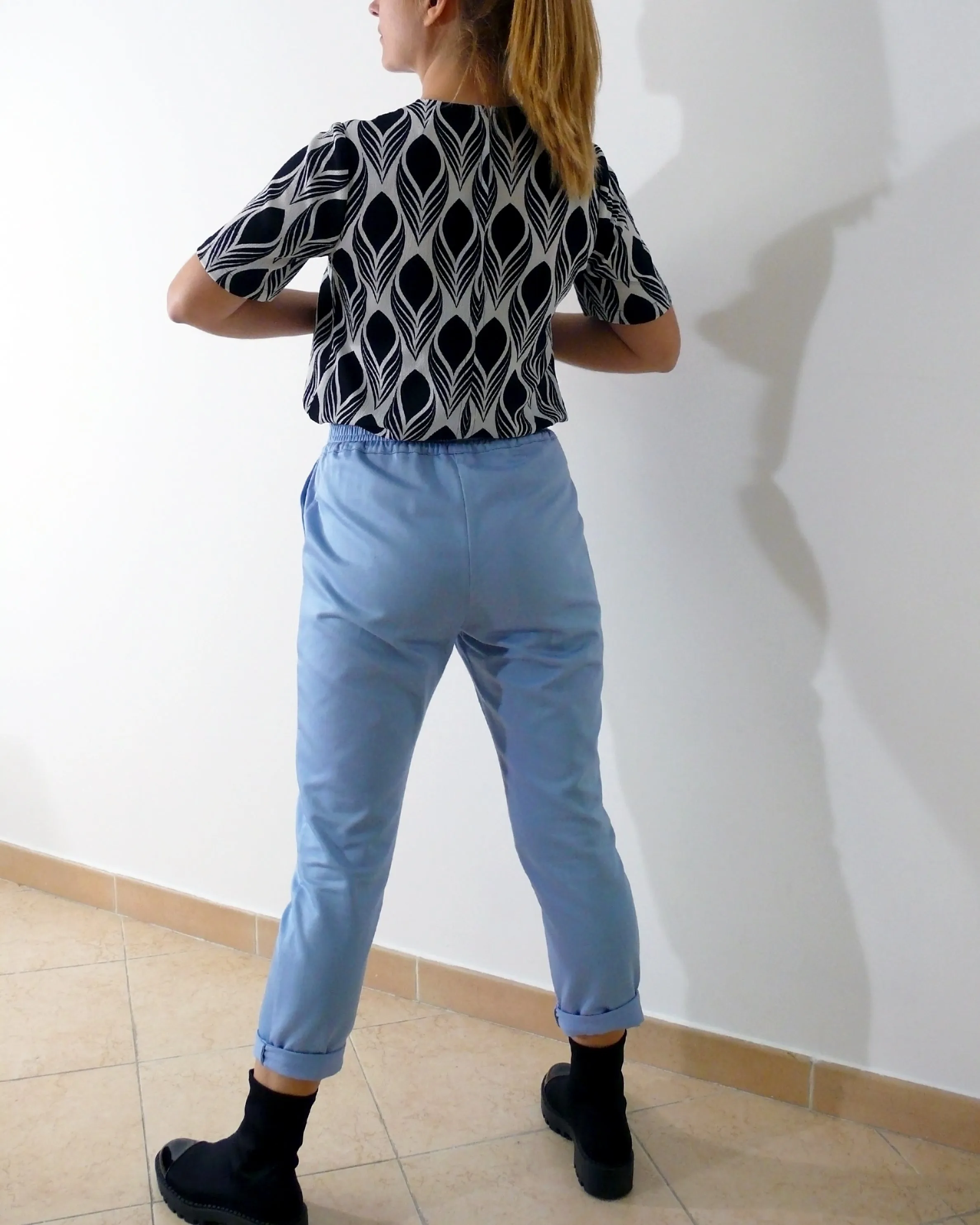 Tapered Trousers Sewing Pattern N.39