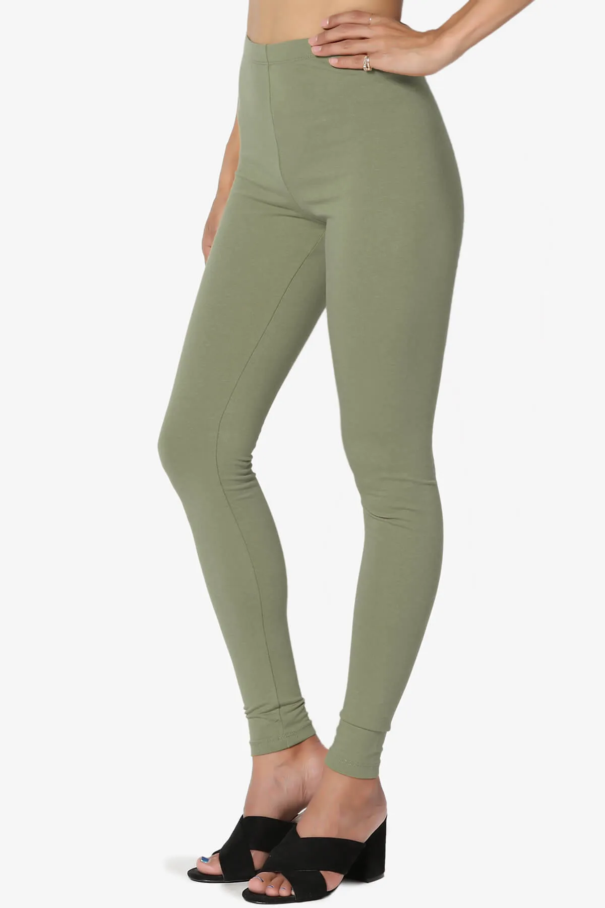 Thalia Cotton Jersey Ankle Leggings