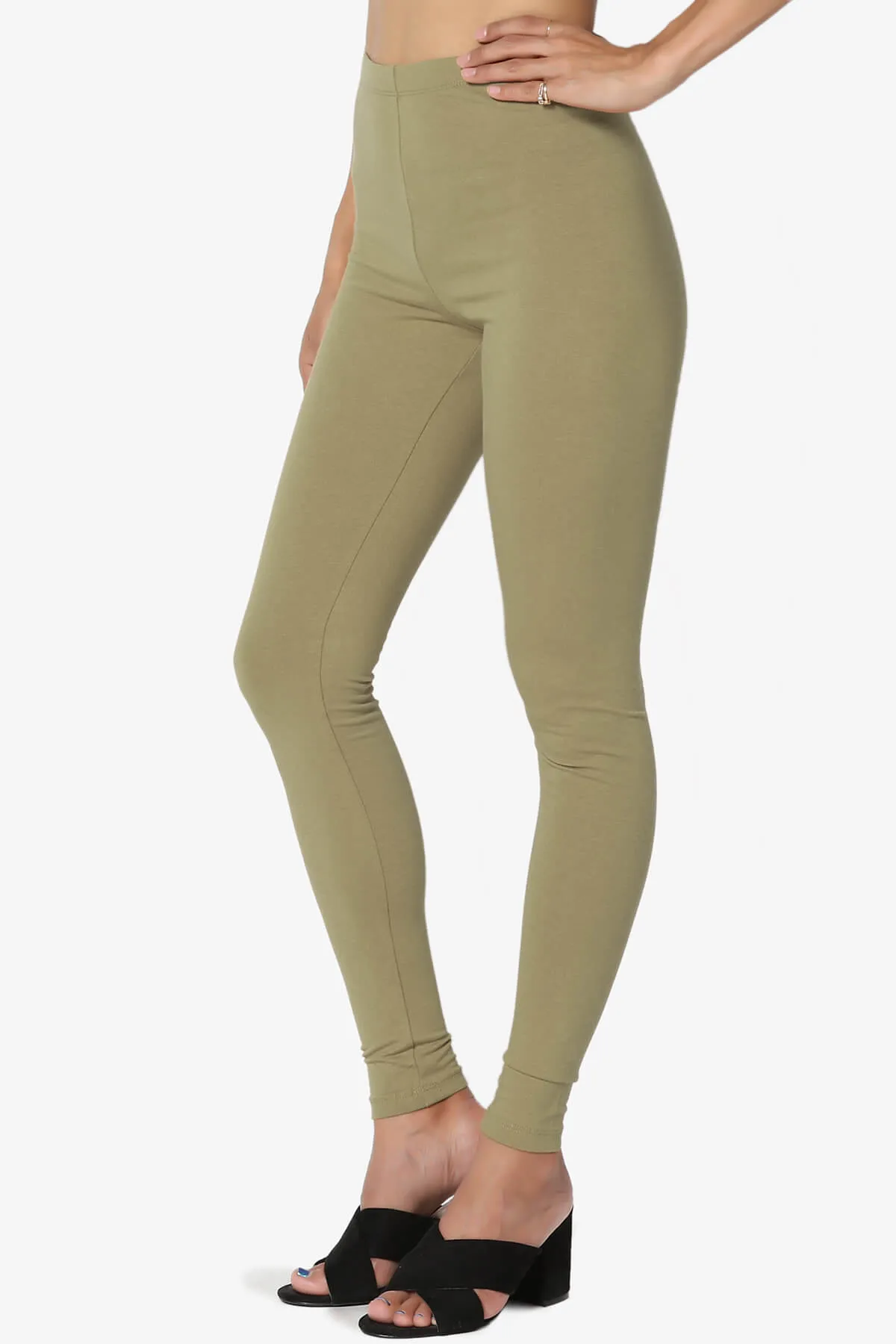 Thalia Cotton Jersey Ankle Leggings