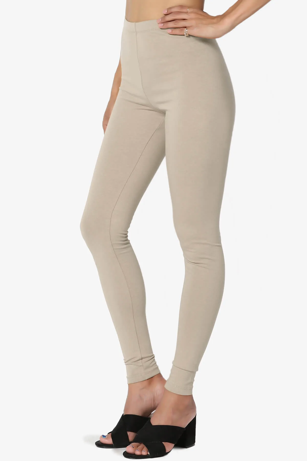 Thalia Cotton Jersey Ankle Leggings