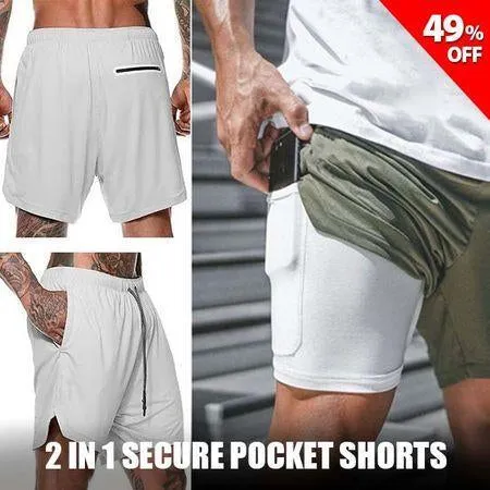 The Secure Pocket 2-in-1 Athletic Shorts - Buy 3 or More Get 10% OFF And Free Shipping