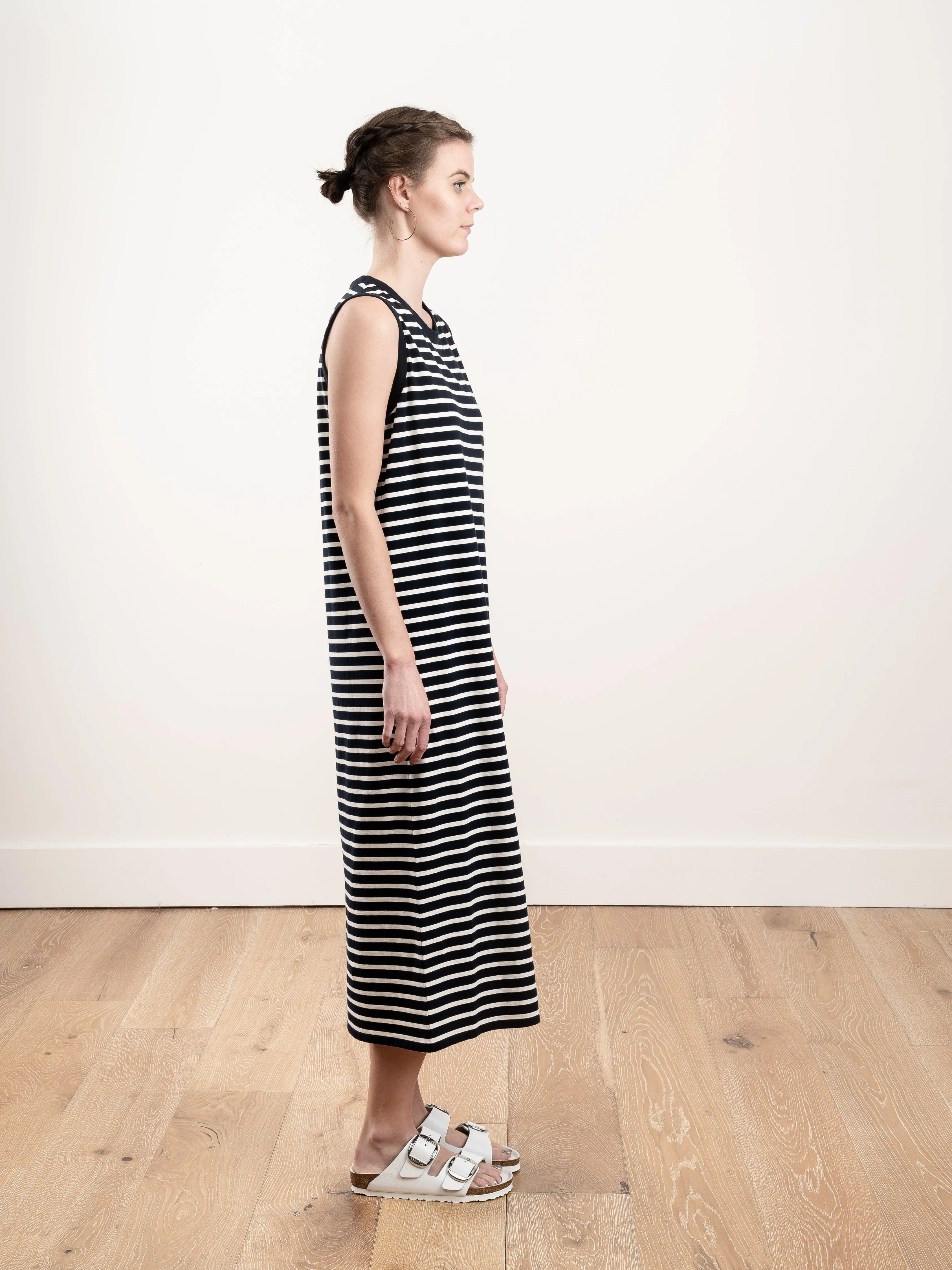 the tank dress - navy/cream