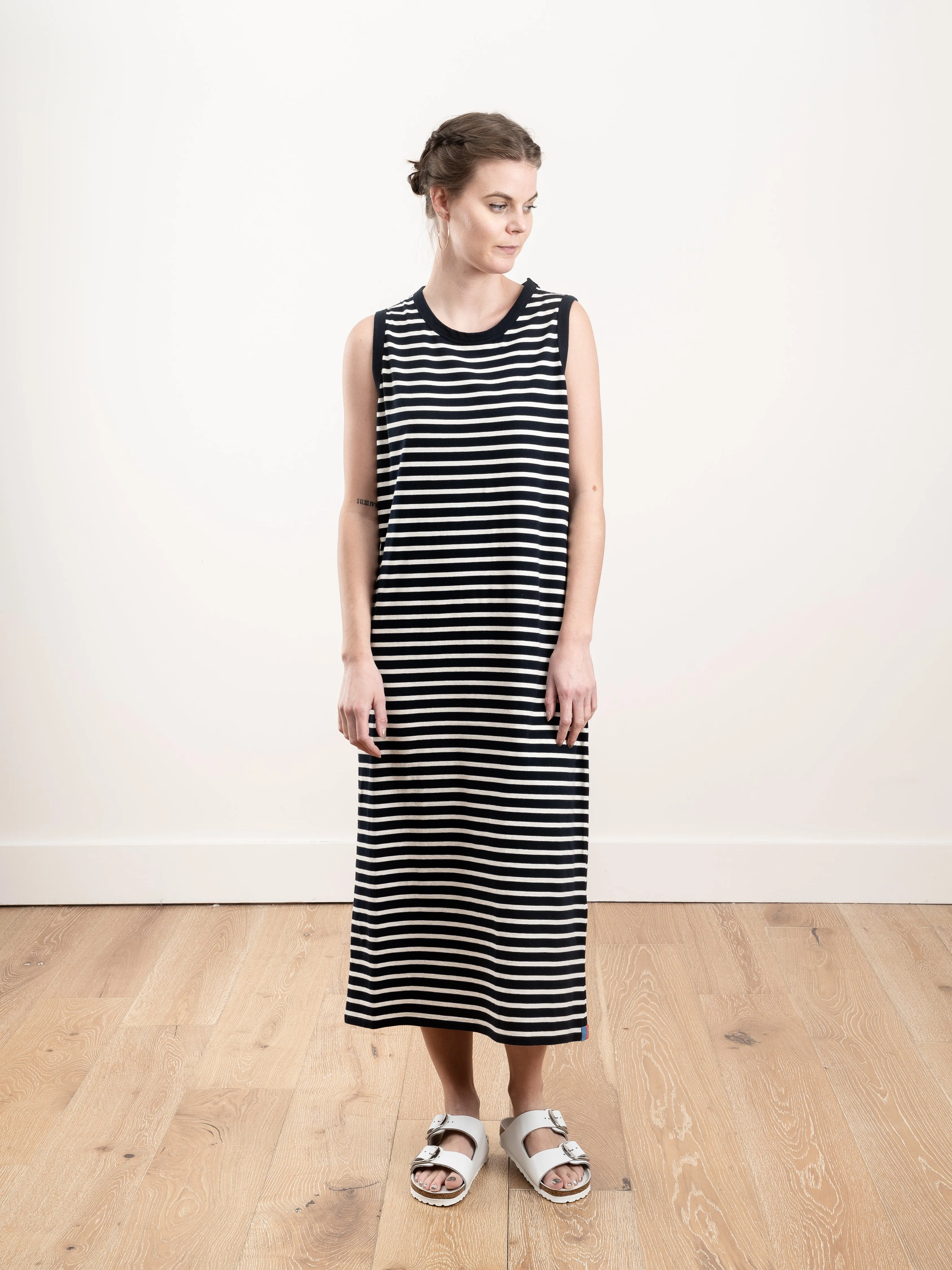 the tank dress - navy/cream