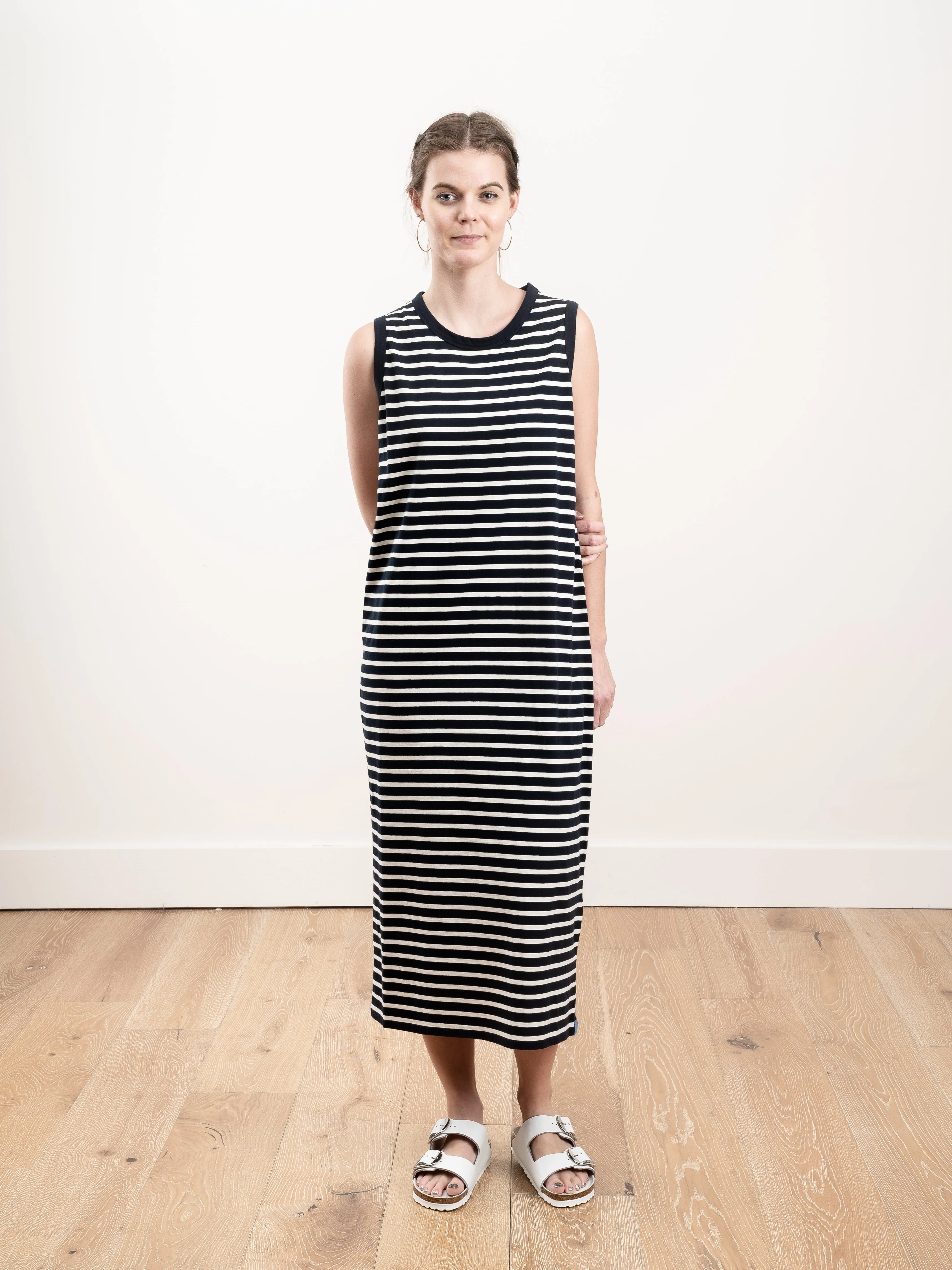the tank dress - navy/cream