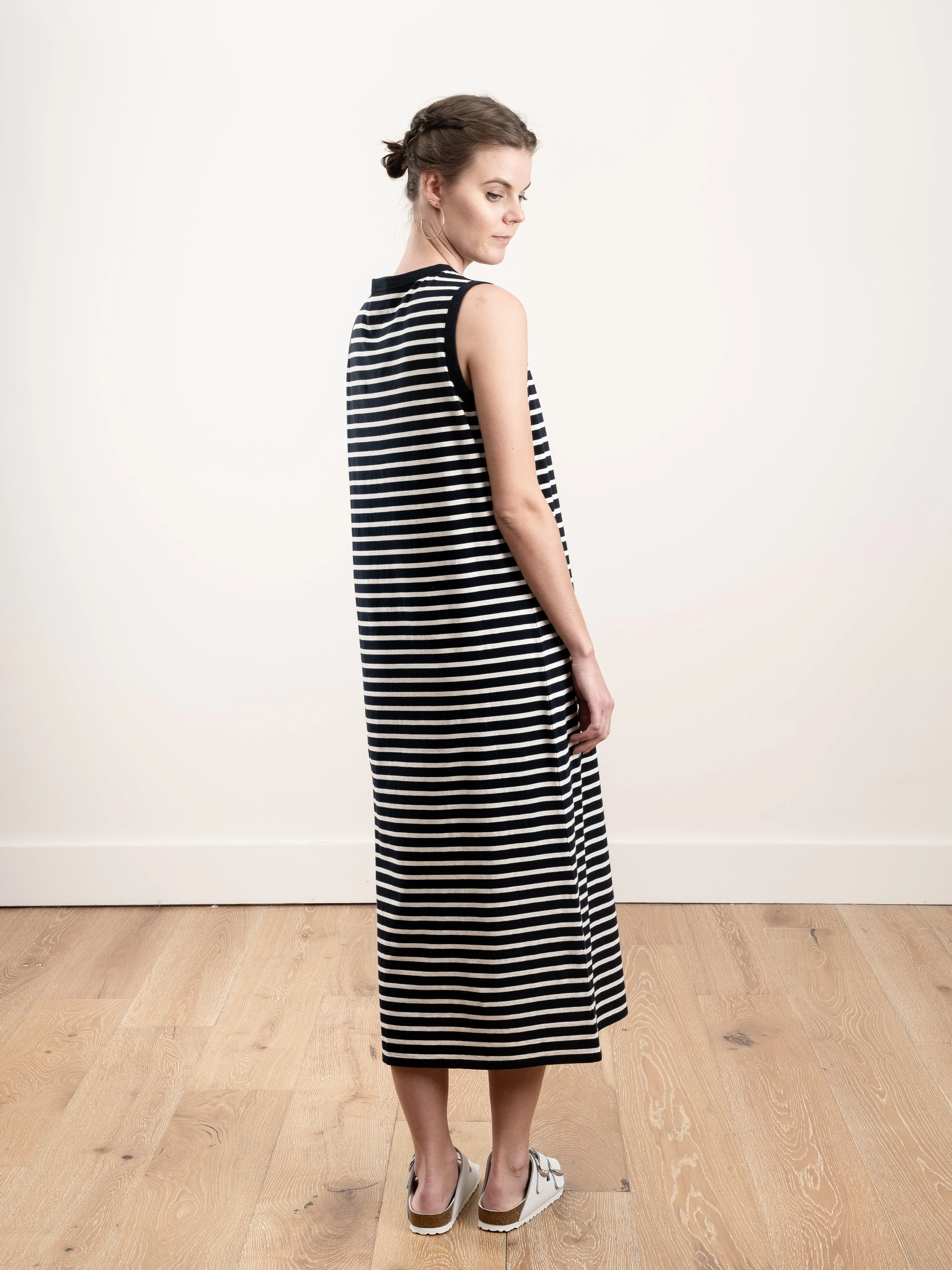 the tank dress - navy/cream