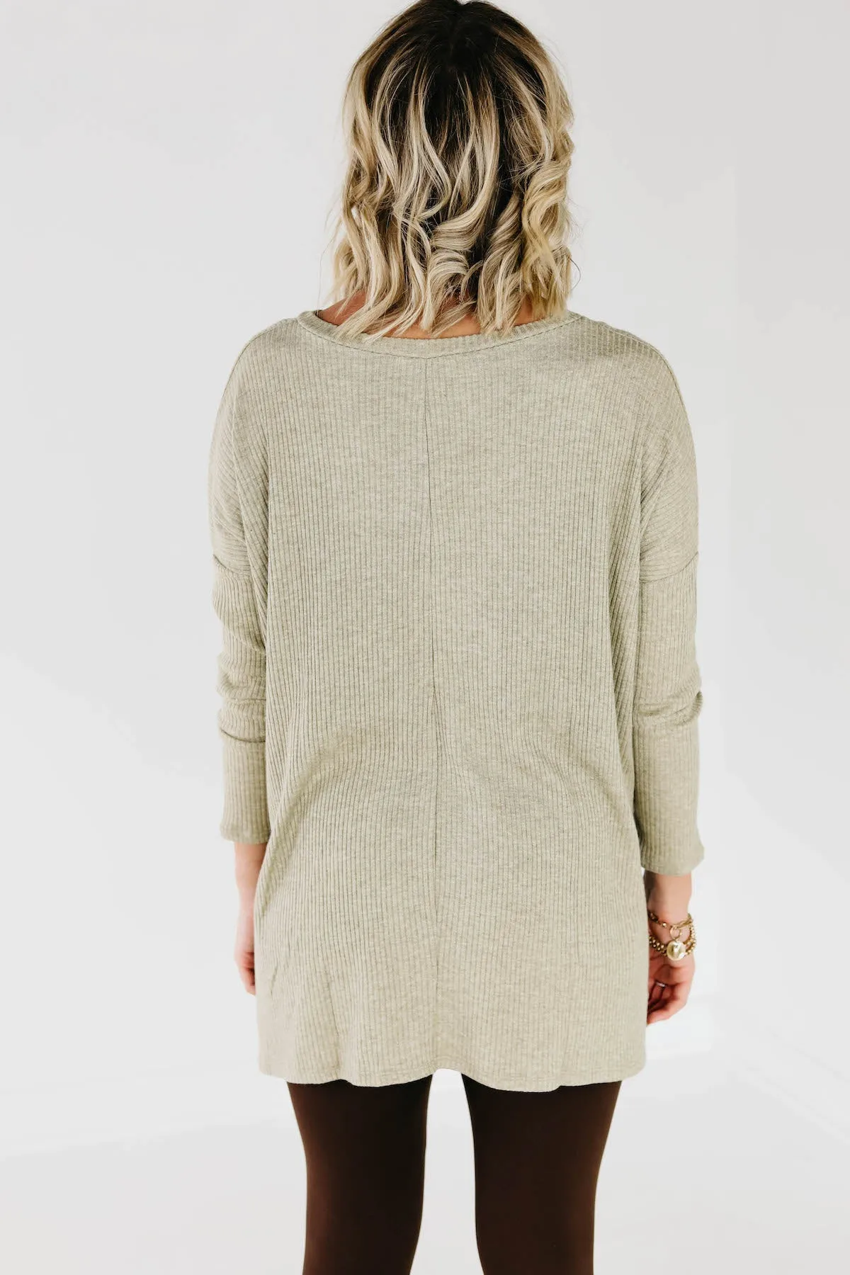 The Trace Heather Ribbed Sweater