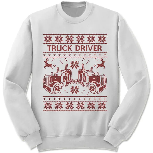 Truck Driver Christmas Sweatshirt
