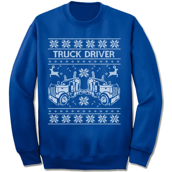 Truck Driver Christmas Sweatshirt