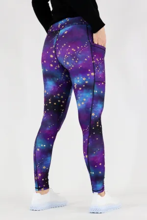 Universe Shimmer - Hybrid 1.0 Pocket Full Leggings