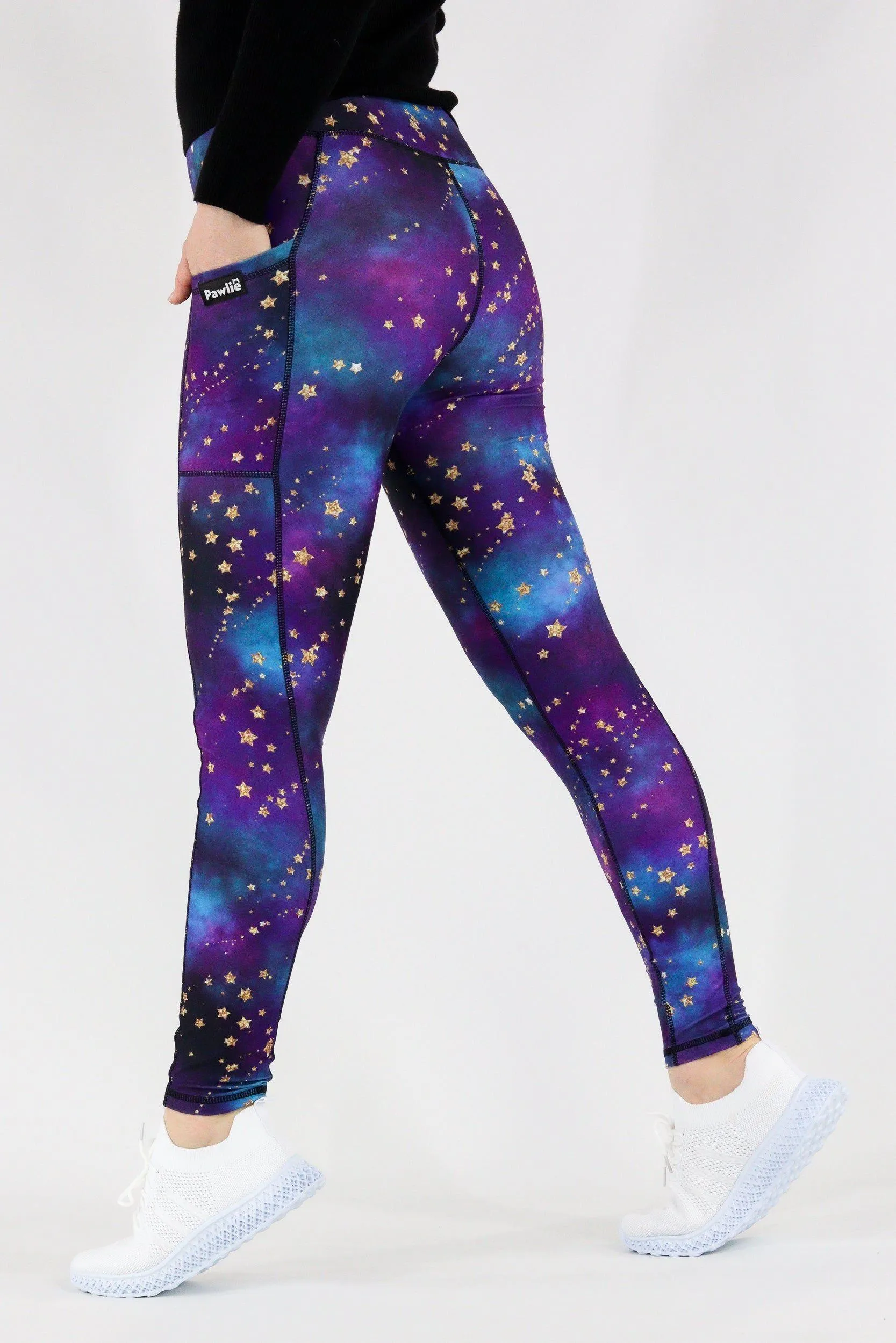 Universe Shimmer - Hybrid 1.0 Pocket Full Leggings