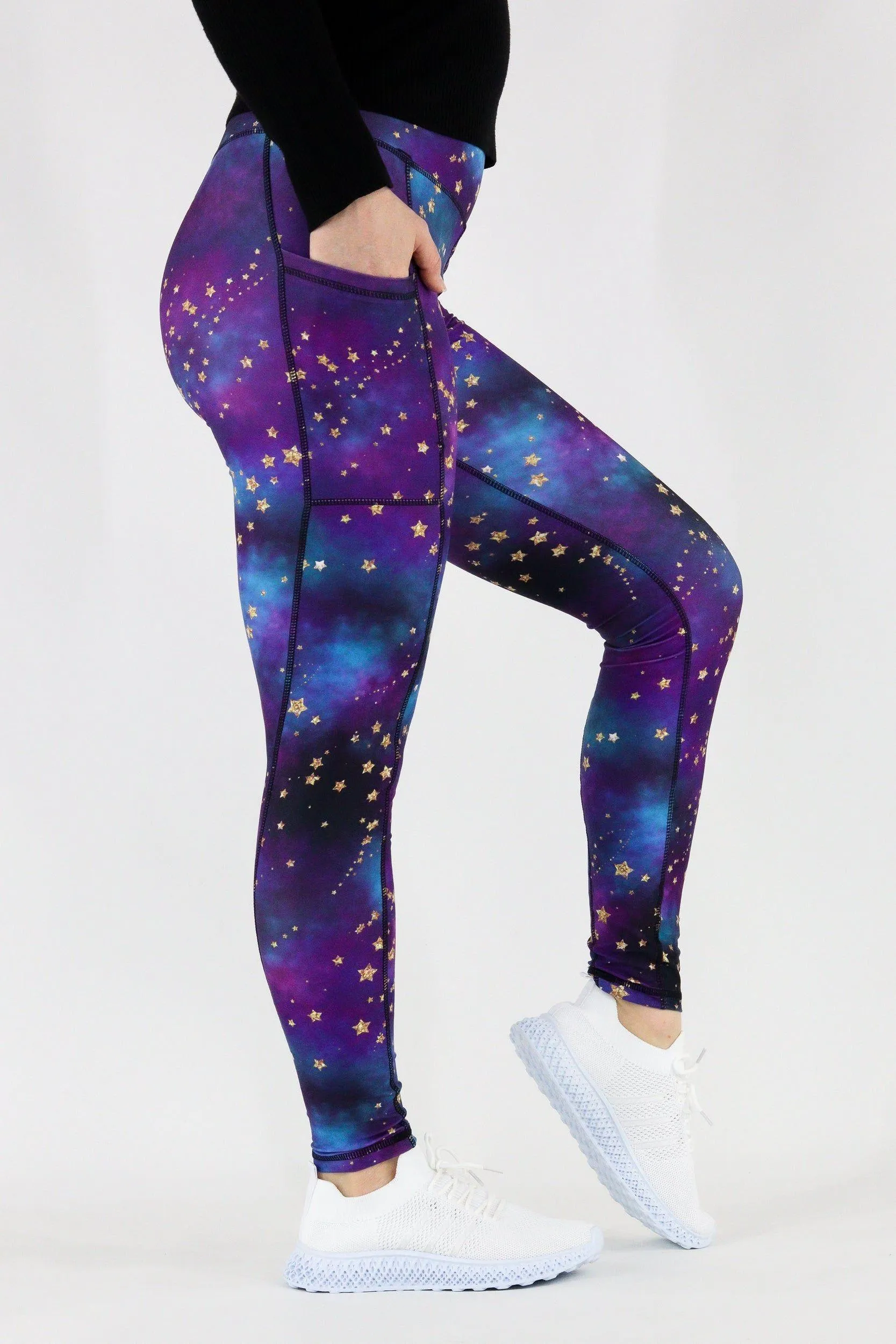 Universe Shimmer - Hybrid 1.0 Pocket Full Leggings