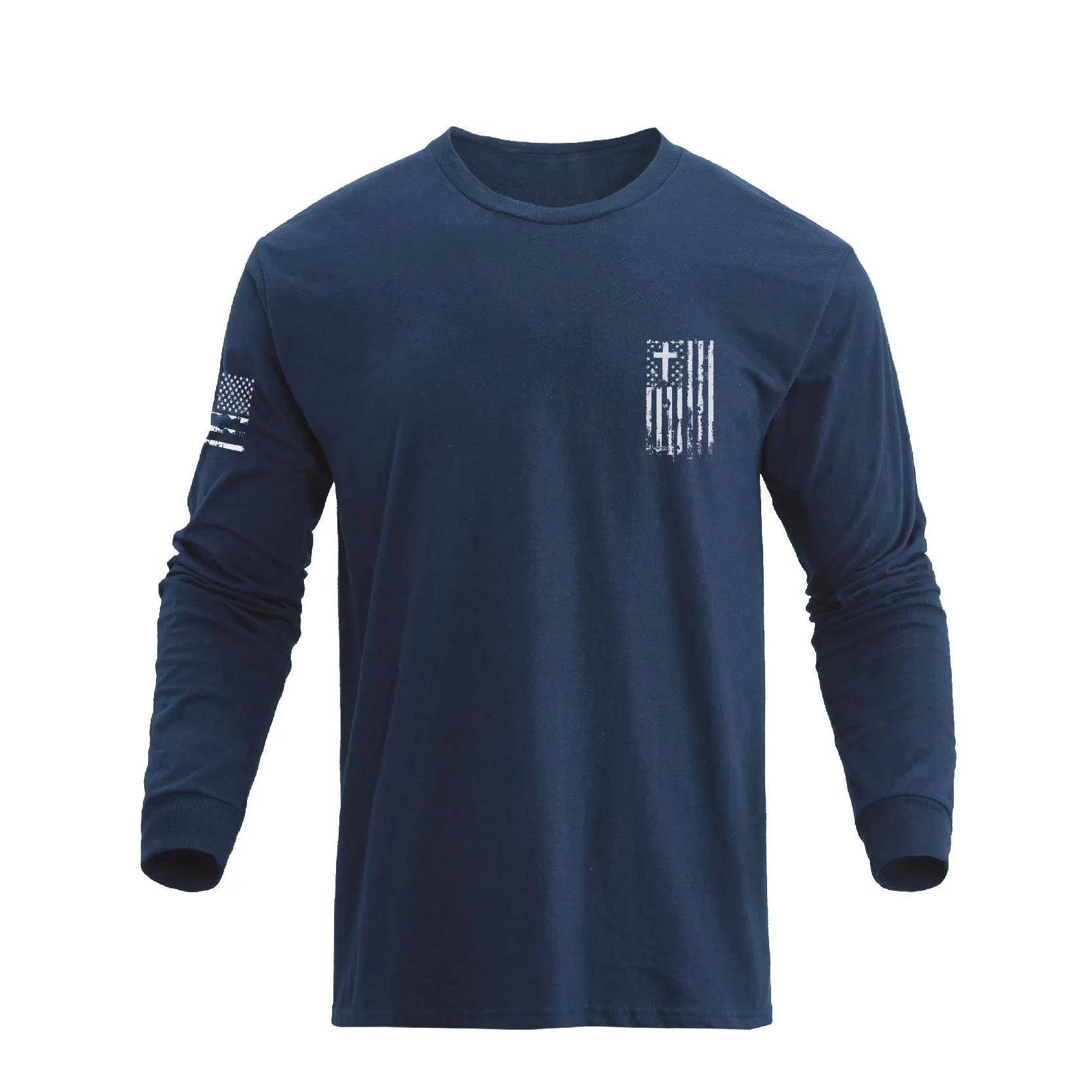 USA FLAG GRAPHIC LONG SLEEVE T-SHIRT
