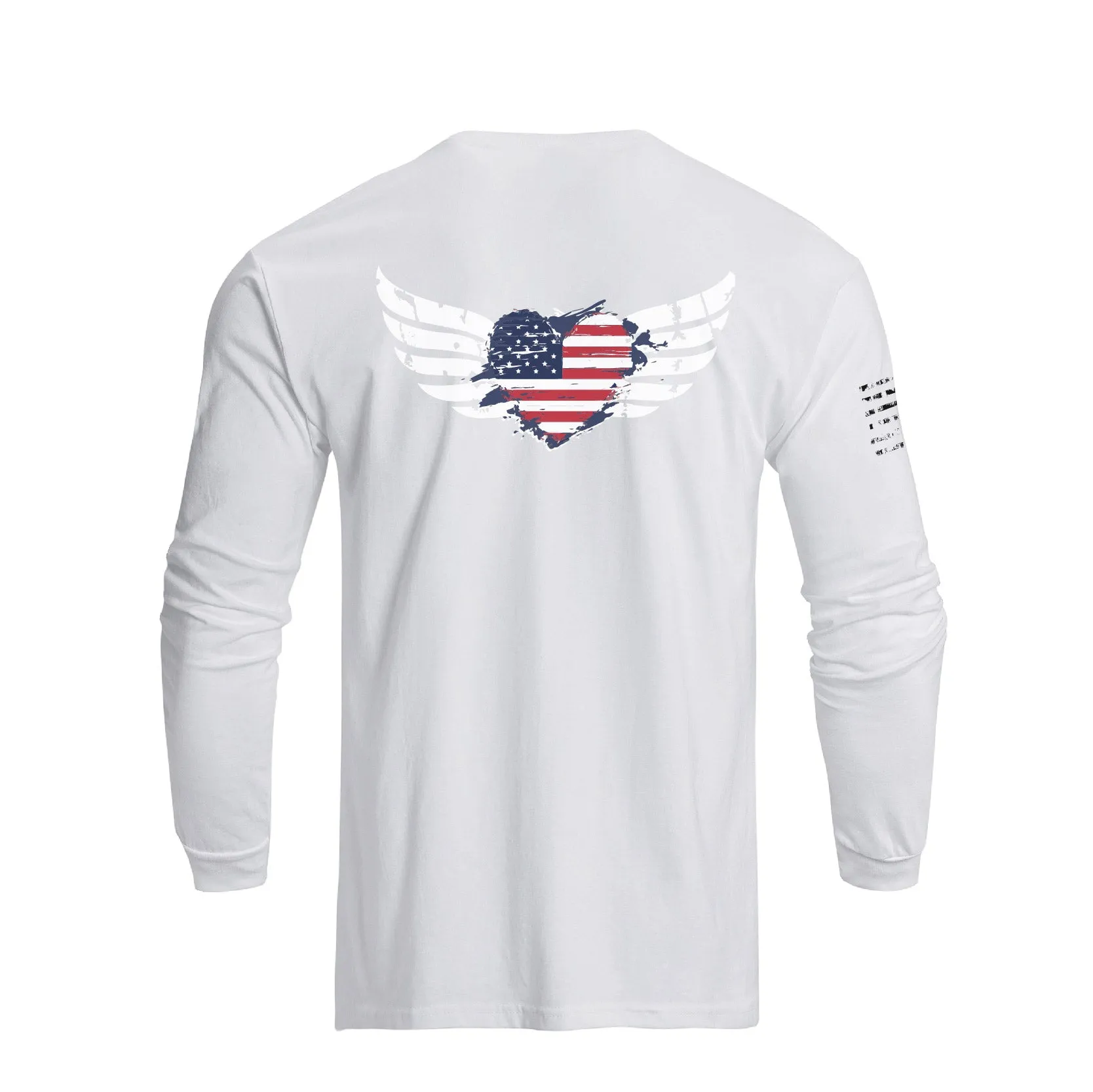 USA FLAG GRAPHIC LONG SLEEVE T-SHIRT