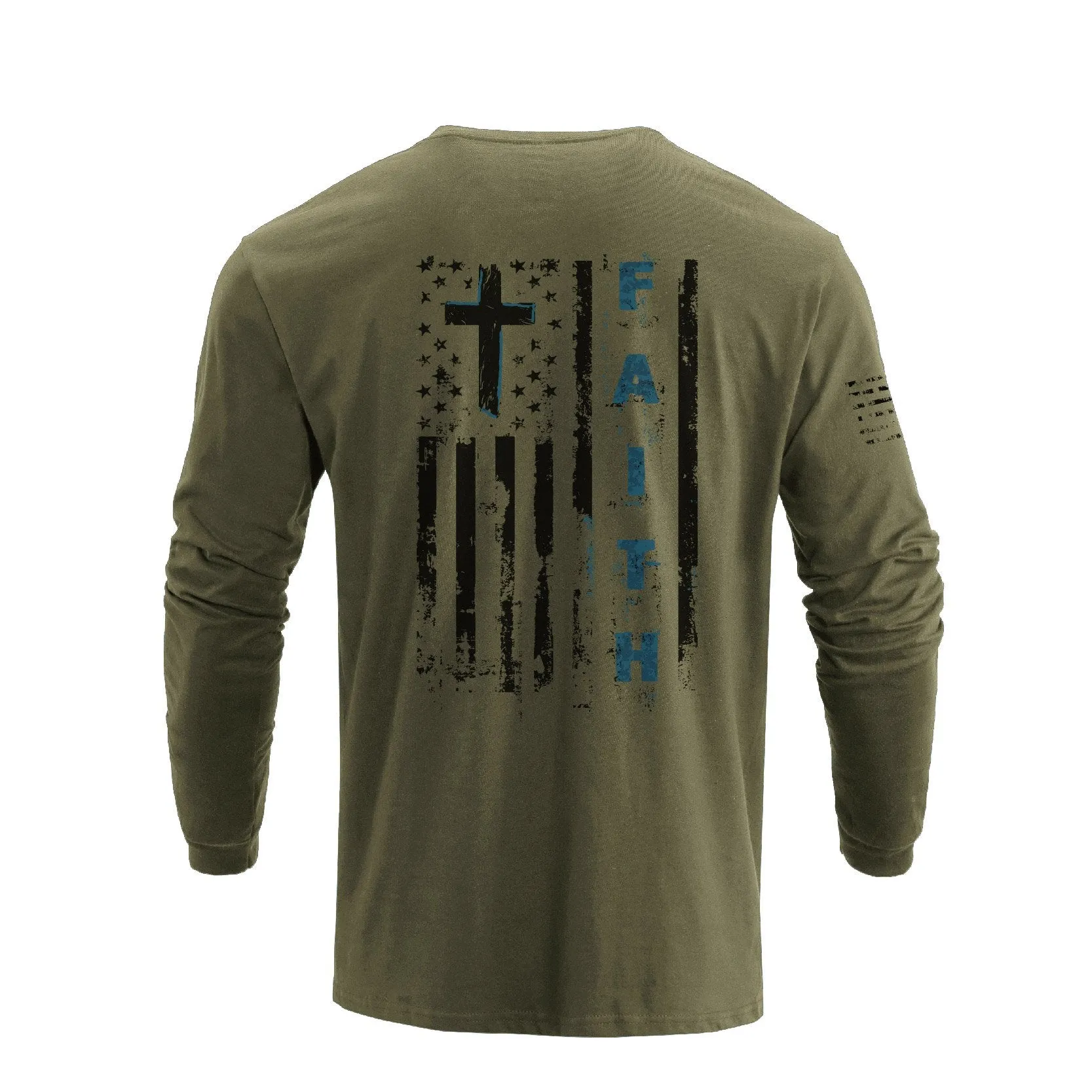 USA FLAG GRAPHIC LONG SLEEVE T-SHIRT