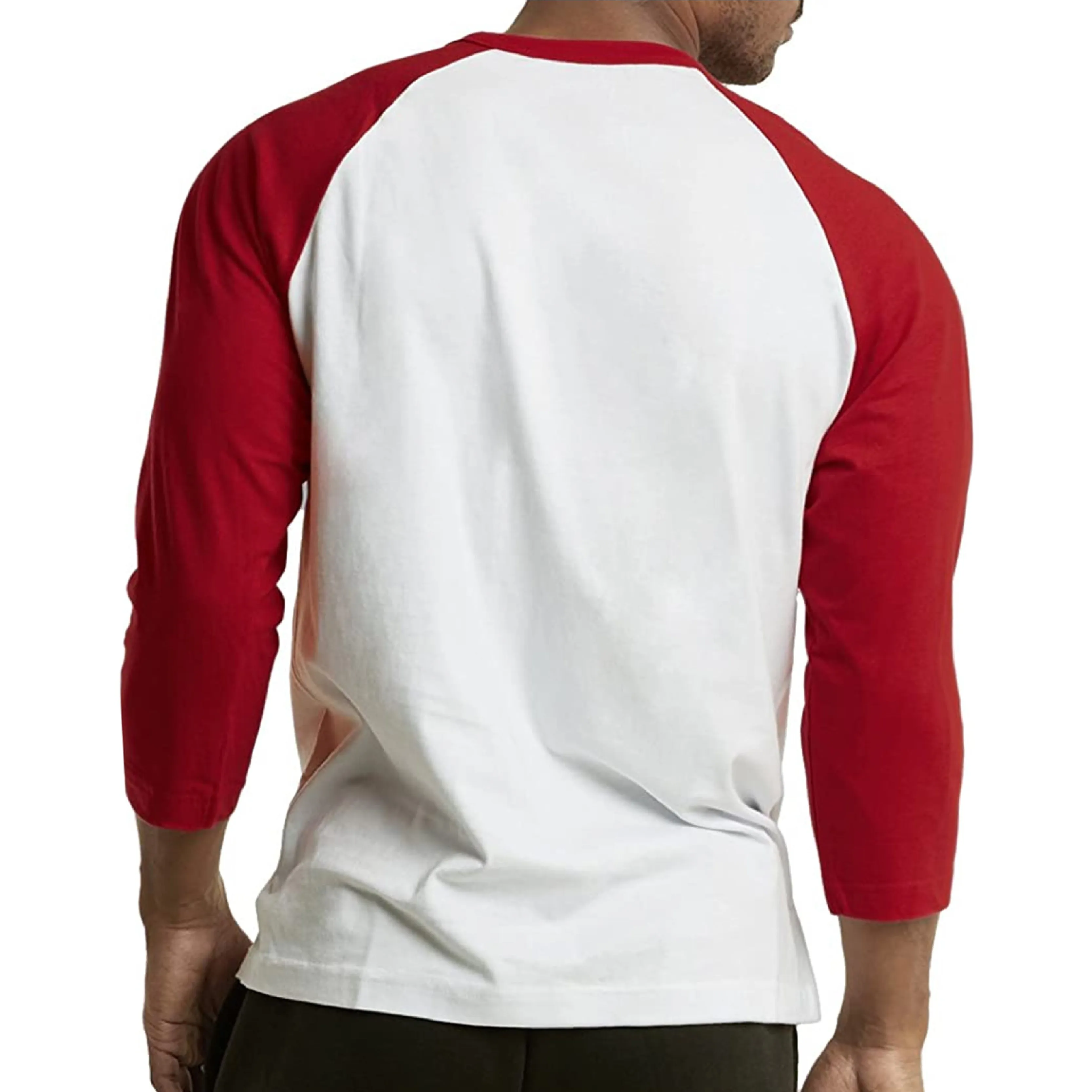 USA FLAG SPARTAN GRAPHIC 3/4 SLEEVE RAGLAN T-SHIRT