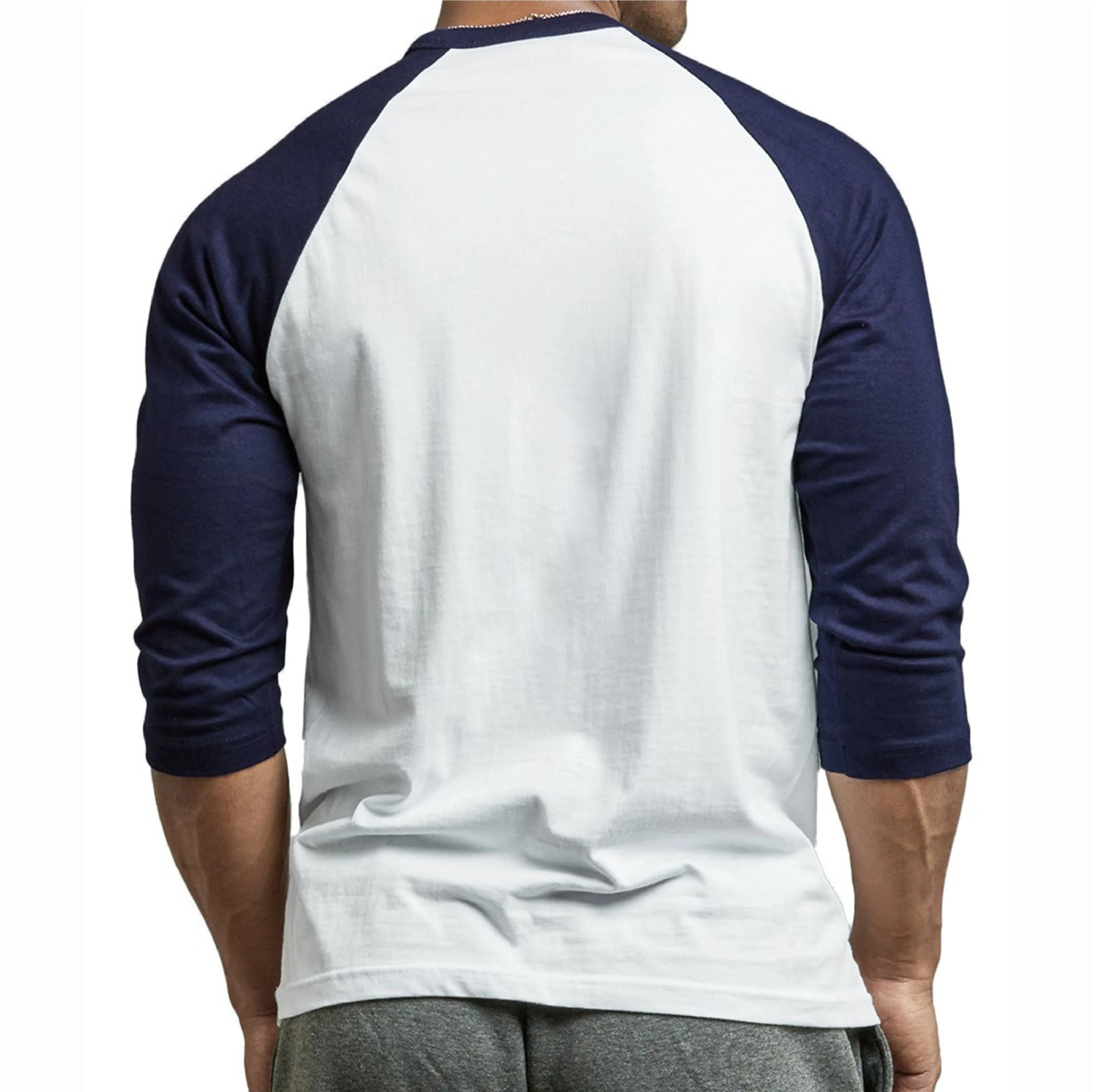 USA FLAG SPARTAN GRAPHIC 3/4 SLEEVE RAGLAN T-SHIRT
