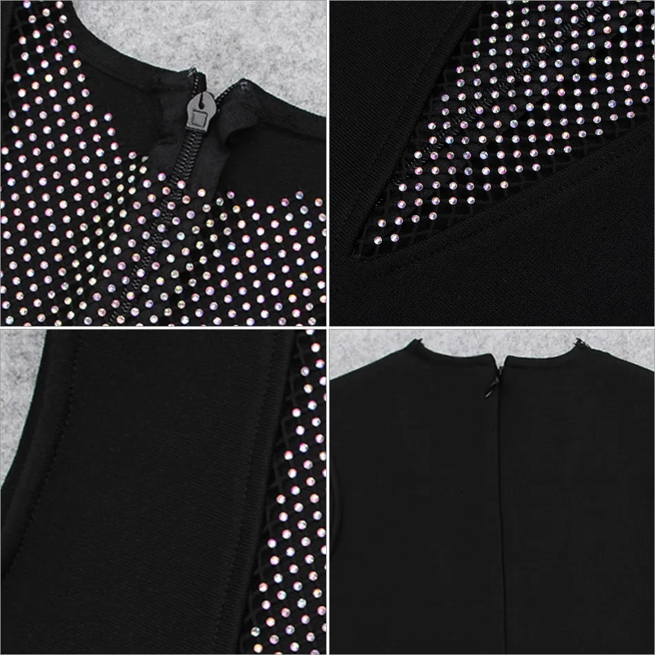 V Neck Hollow Out Mini Dress Women
