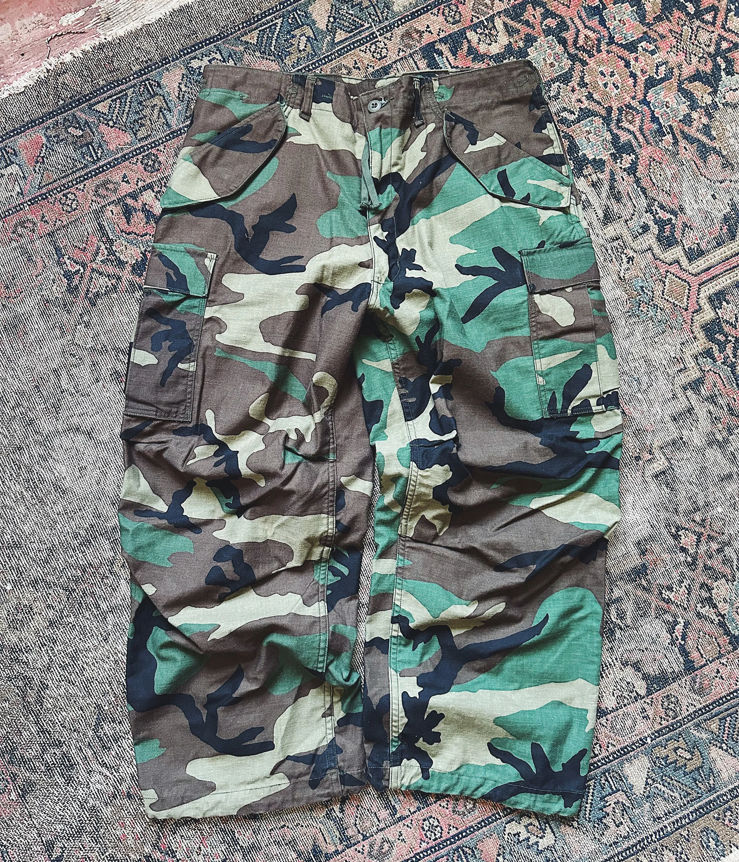 Vintage NOS Military Camo Cargo Pants