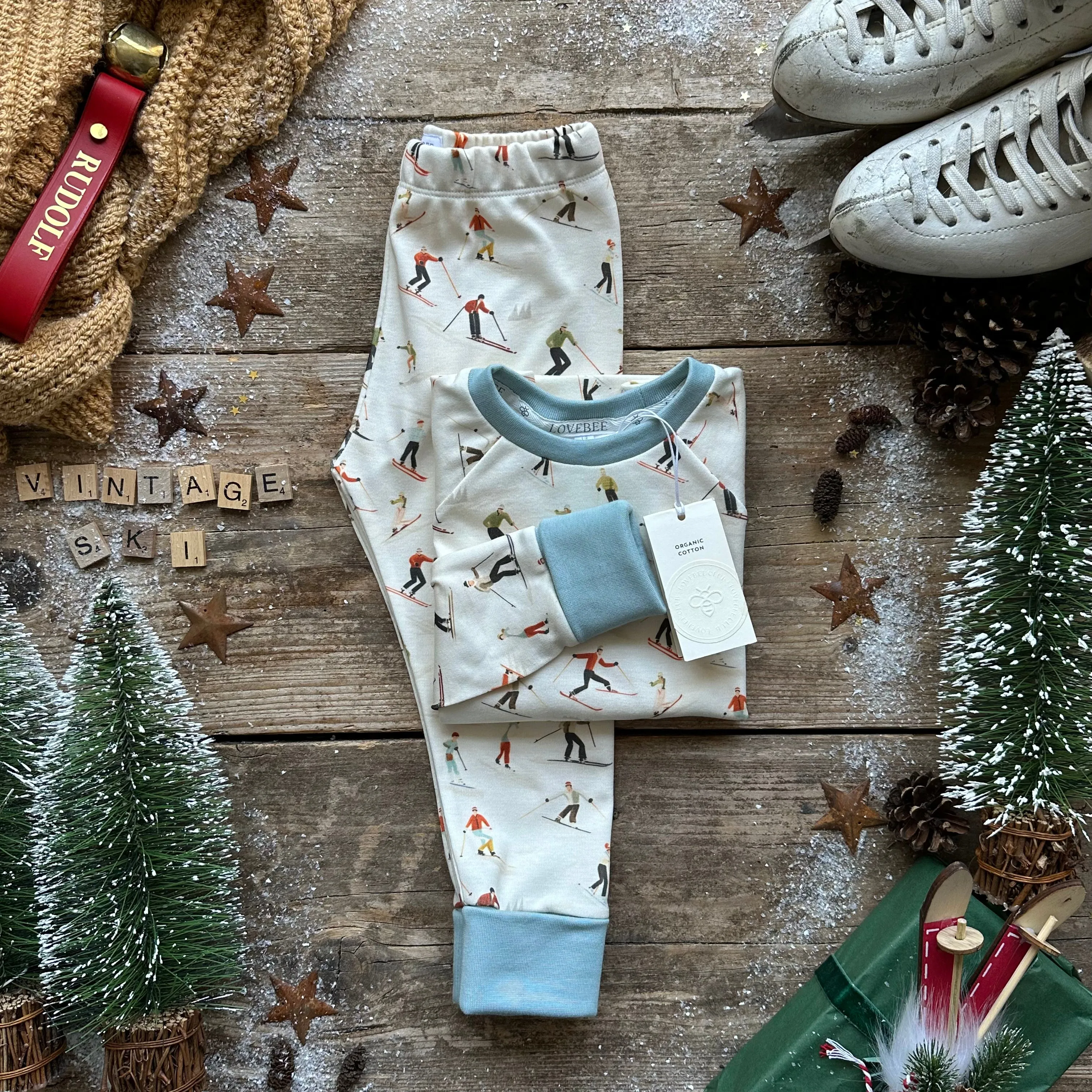Vintage Ski Long BeeJamas