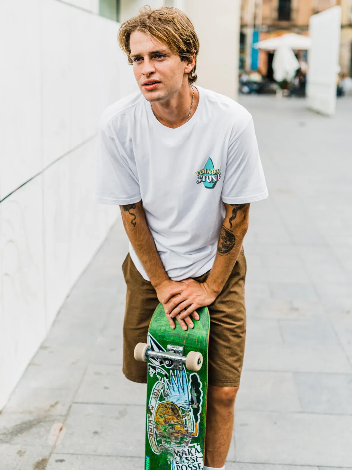 Volcom Mens Stript Short Sleeve Tee