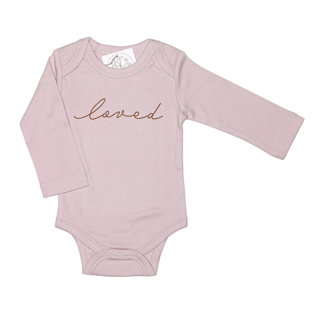 Watercolor Lilac Floral | Organic Baby Girl Set