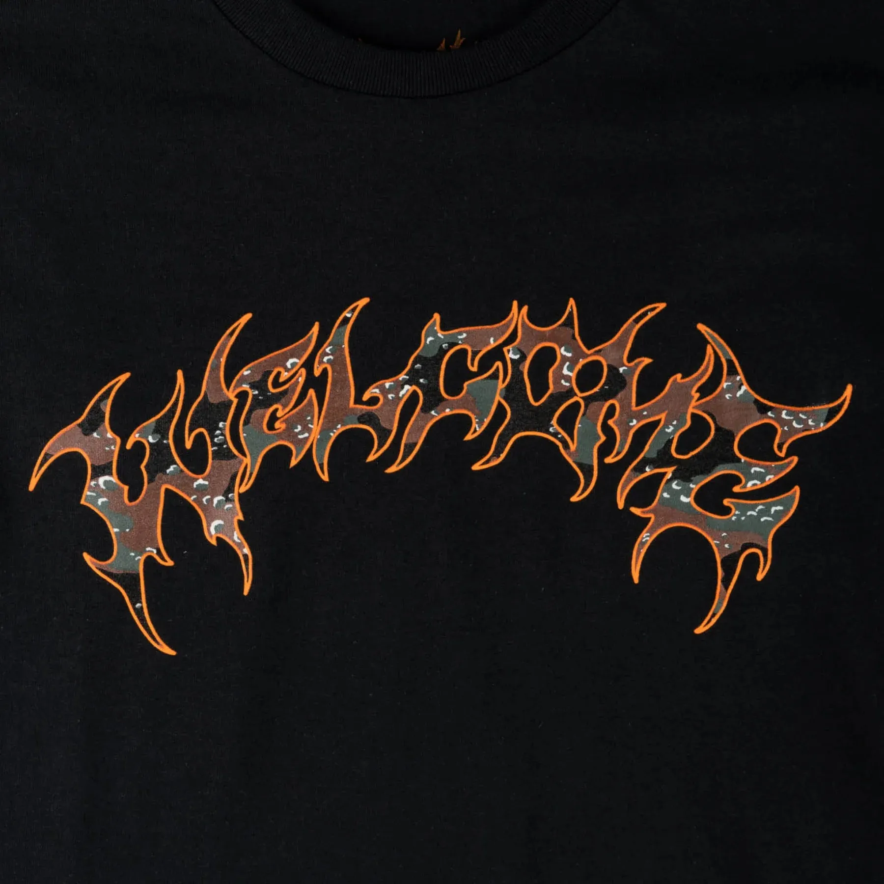 Welcome Skateboards Barb Fill Printed Tee - Black