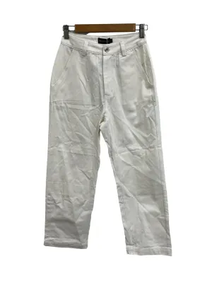 White Basic Denim Tapered Pants TCL