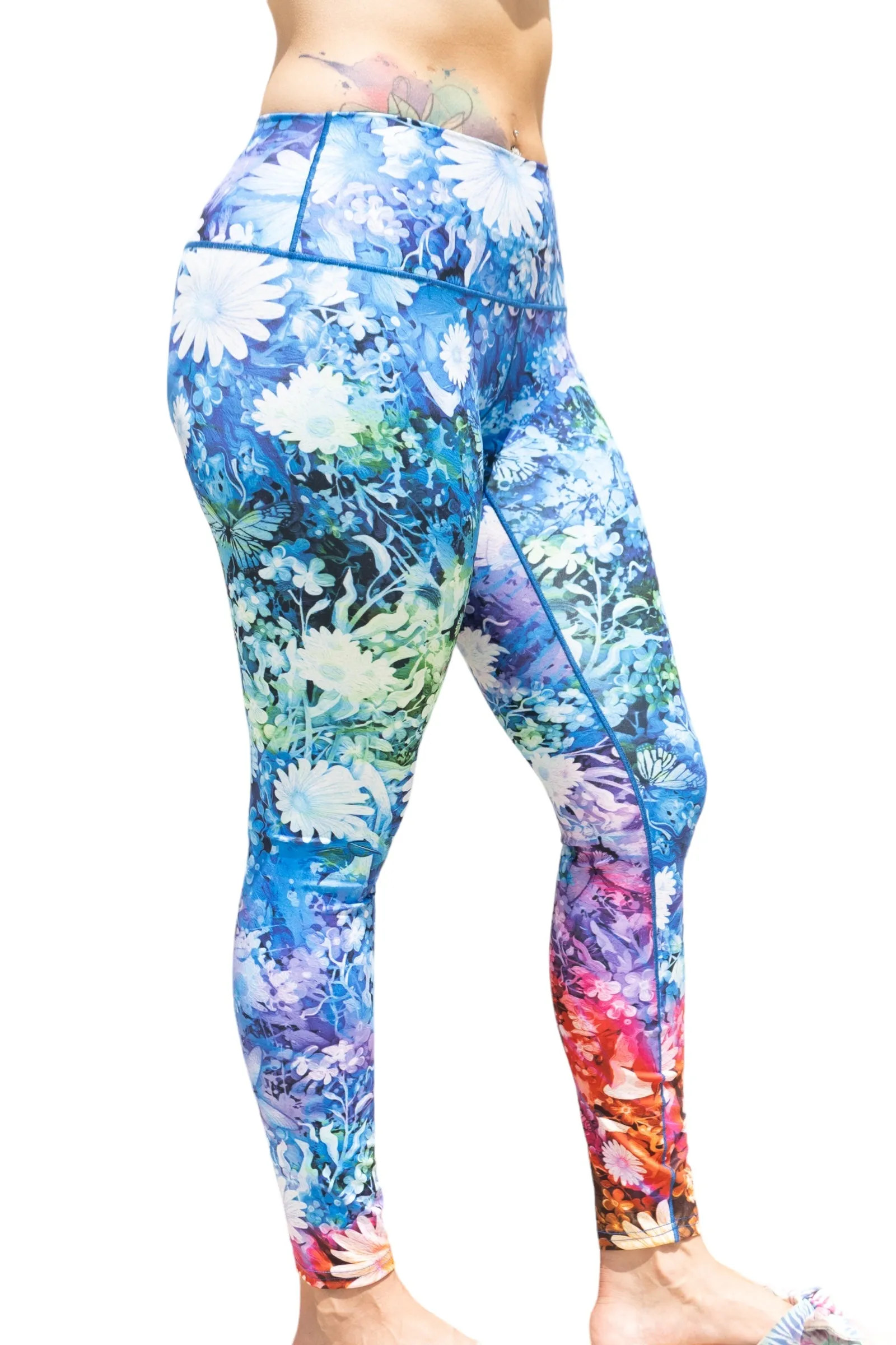 Wildflower Tie Dye Yoga Pants