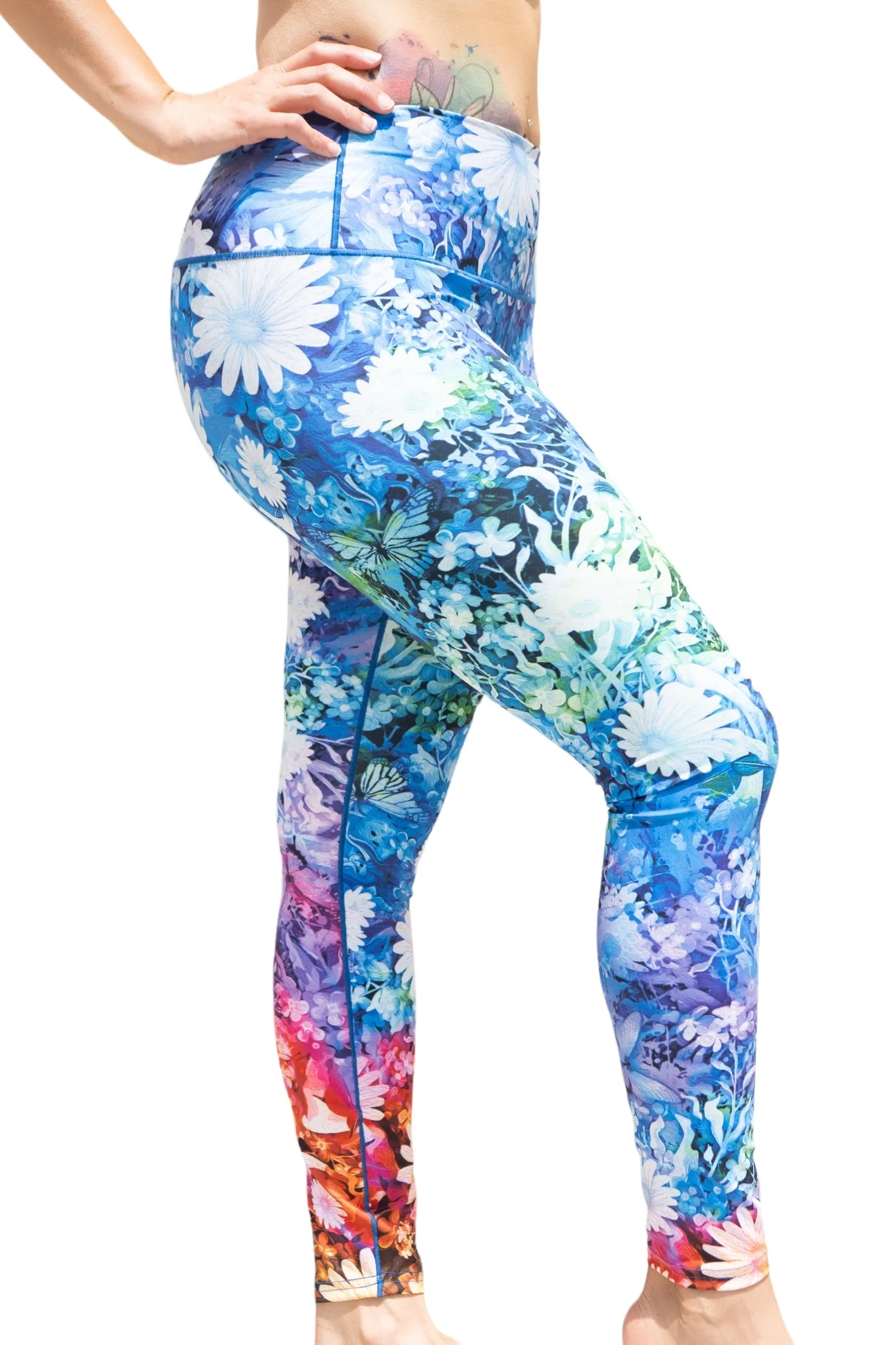 Wildflower Tie Dye Yoga Pants