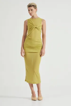WIND THROUGH TANK DRESS | LIME