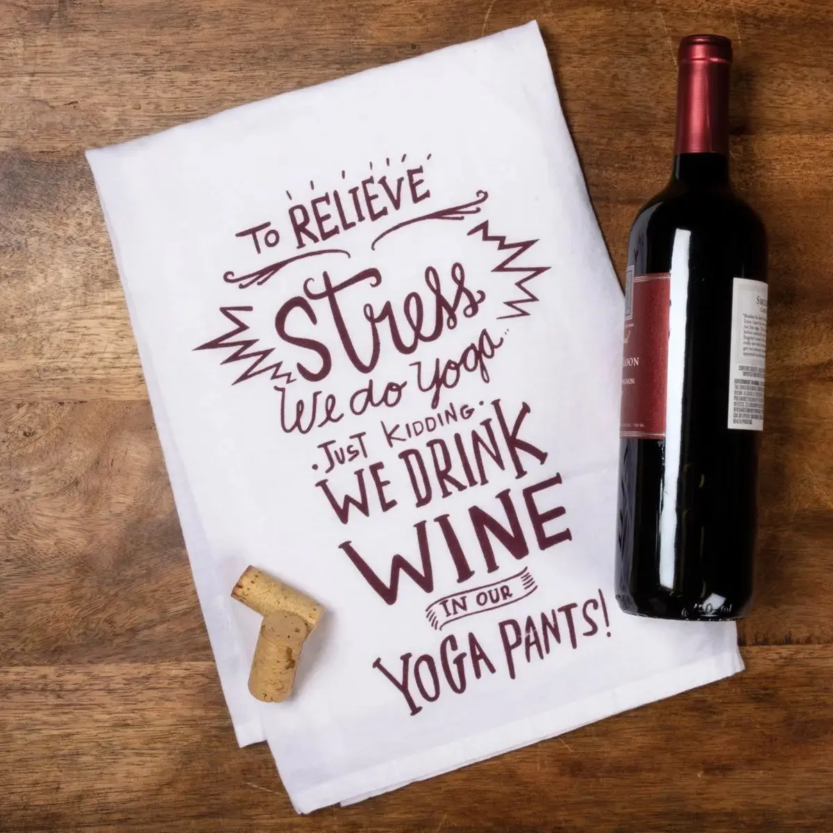 WINE LOVERS DISH TOWEL