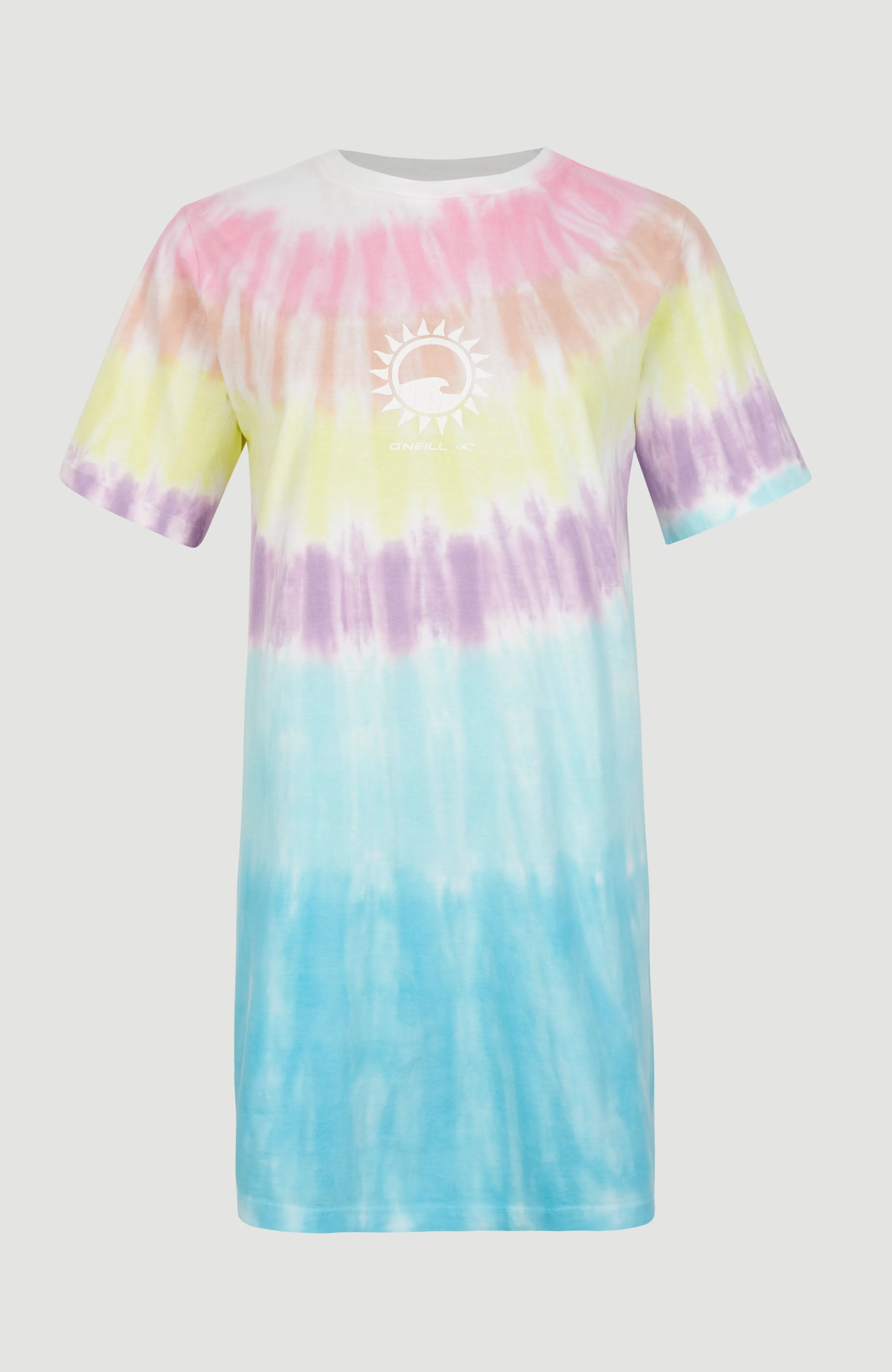 Women Of The Wave T-Shirt Kleid | Blue Tie Dye