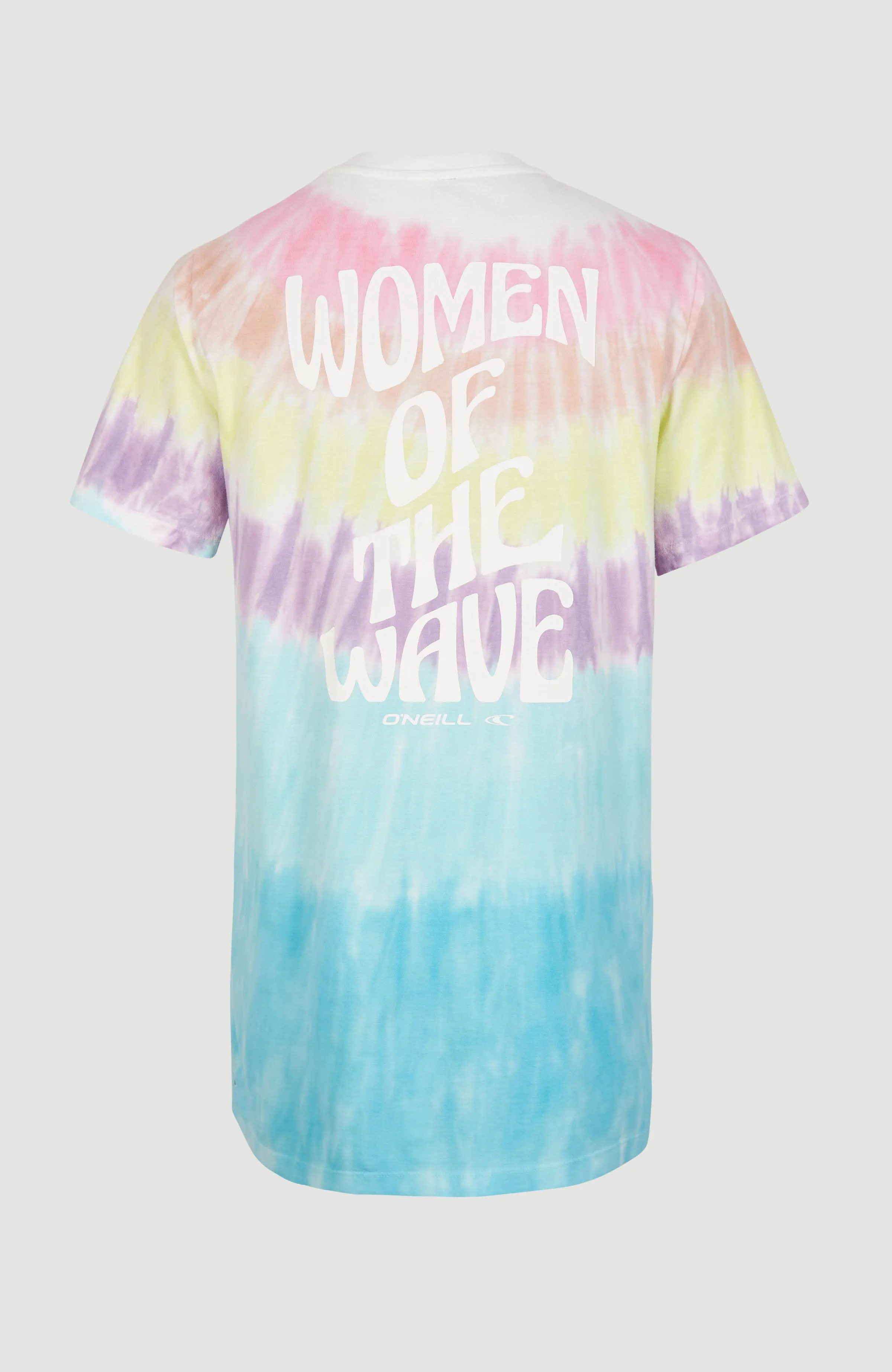 Women Of The Wave T-Shirt Kleid | Blue Tie Dye