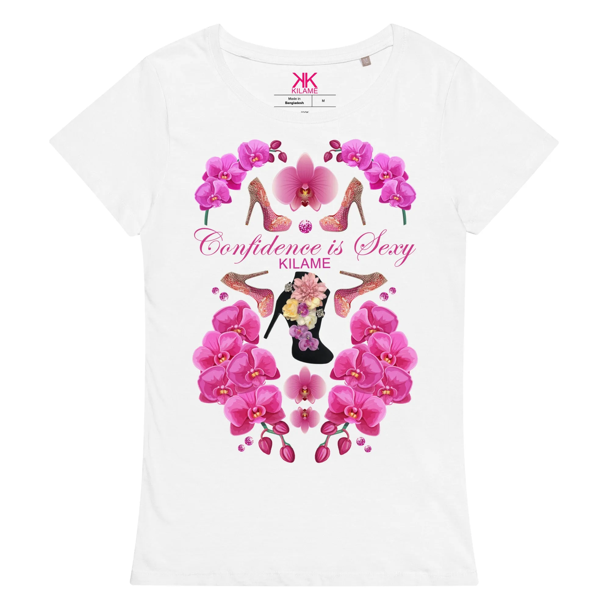 Women’s basic organic t-shirt 'Passion flower'